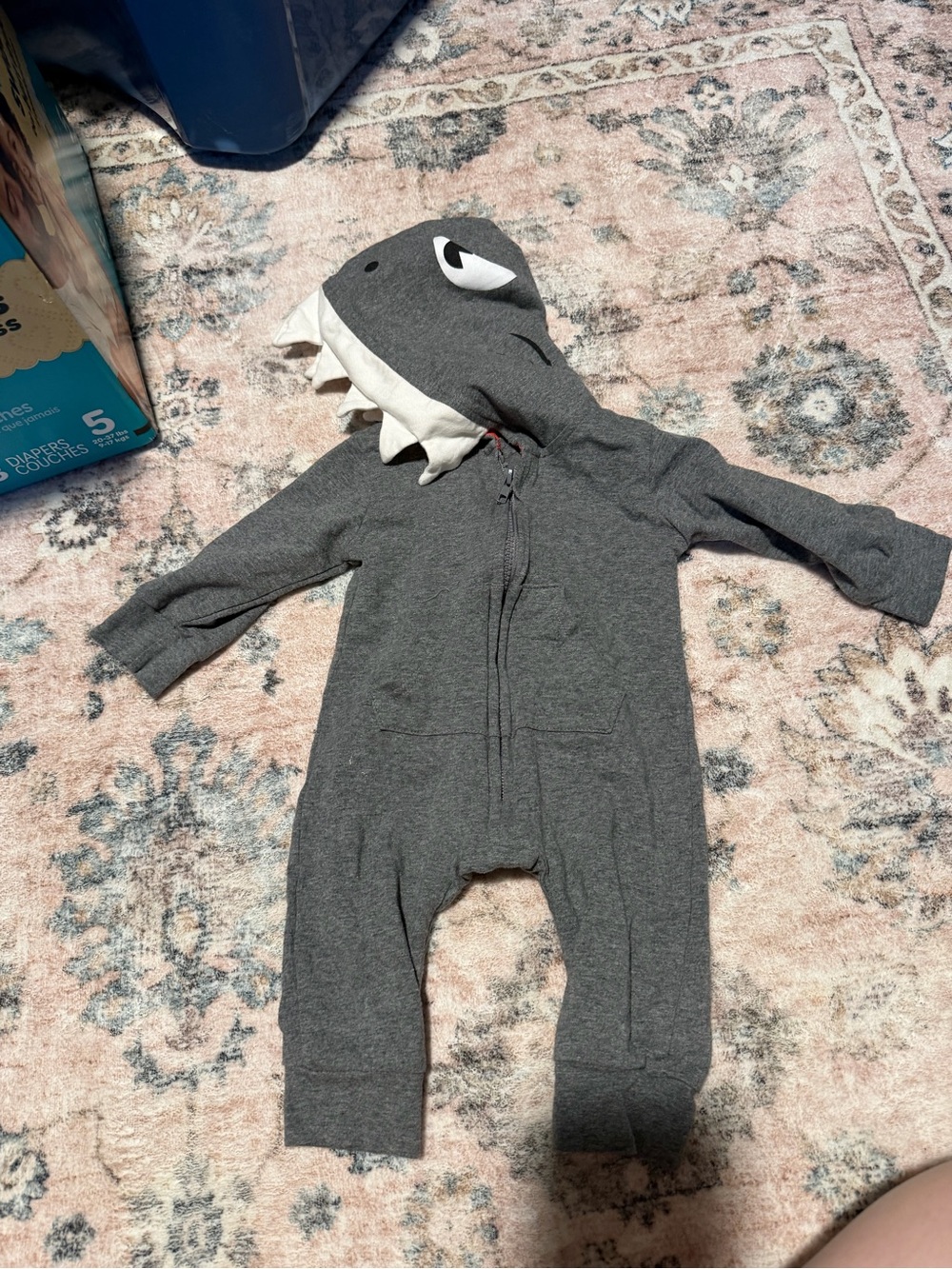 Gray Shark Hooded costume